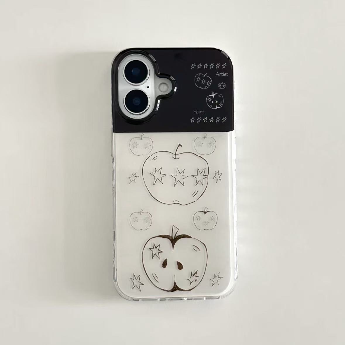 Phone Cases Cute Iphone 14 - Simple Cartoon Cute Striped Dog Linesh