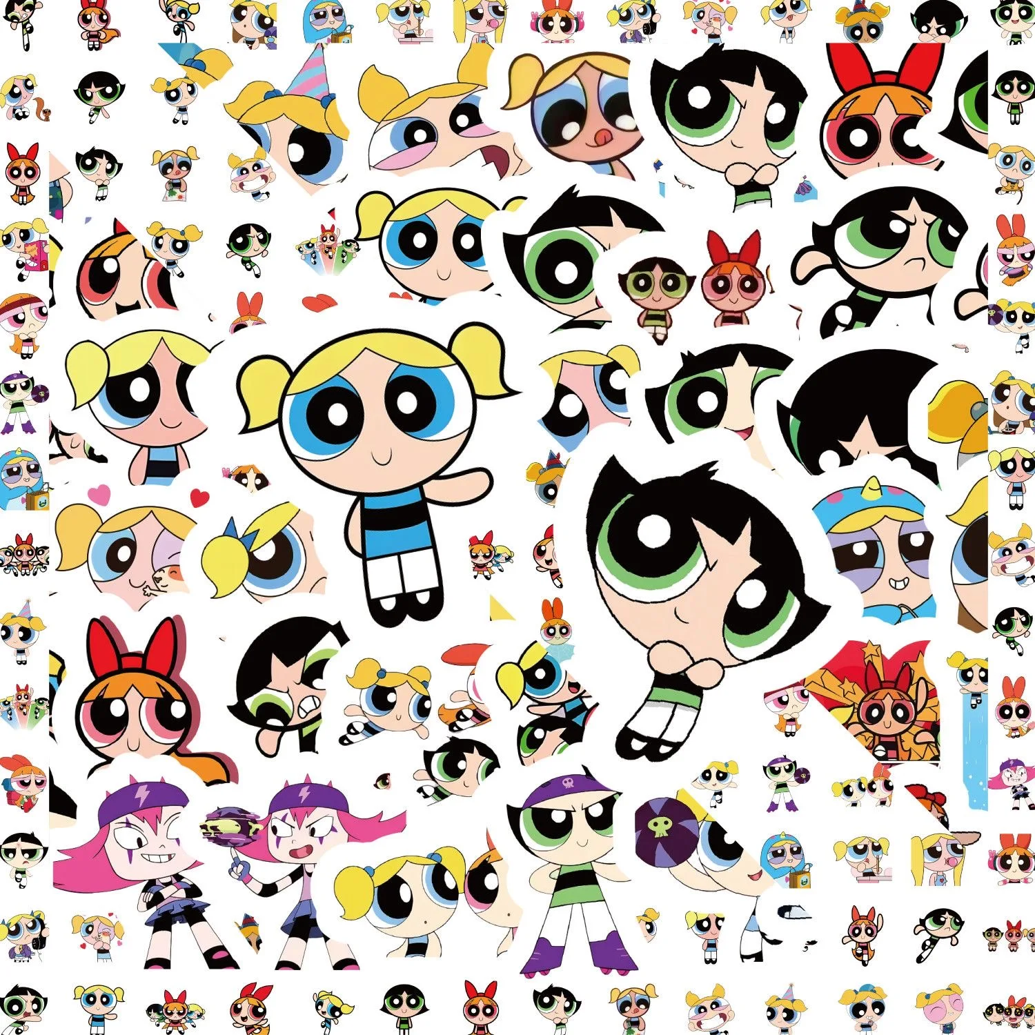 Phone Cases Kids - 100pcs Powerpuff Girls Stickers Cartoon Vinyl