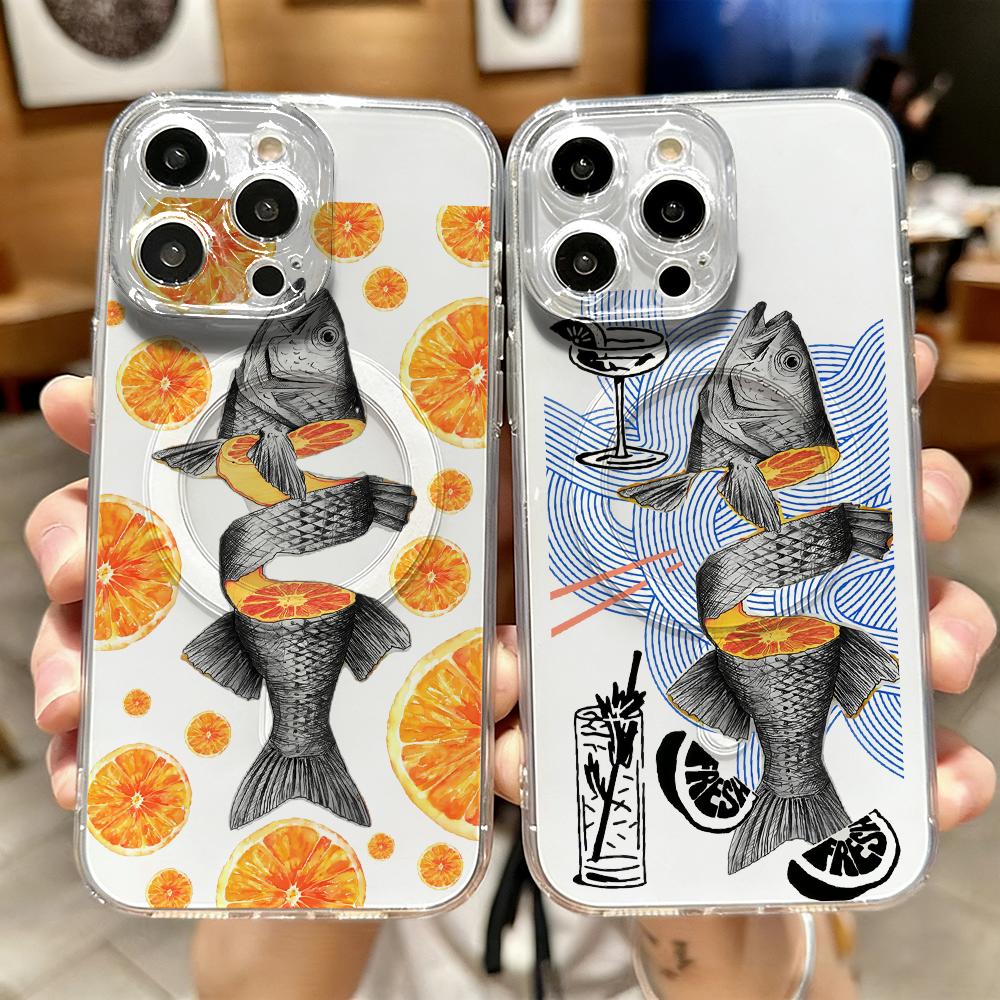 Phone Cases Orange - Orange Tide Fish Club Phone Case