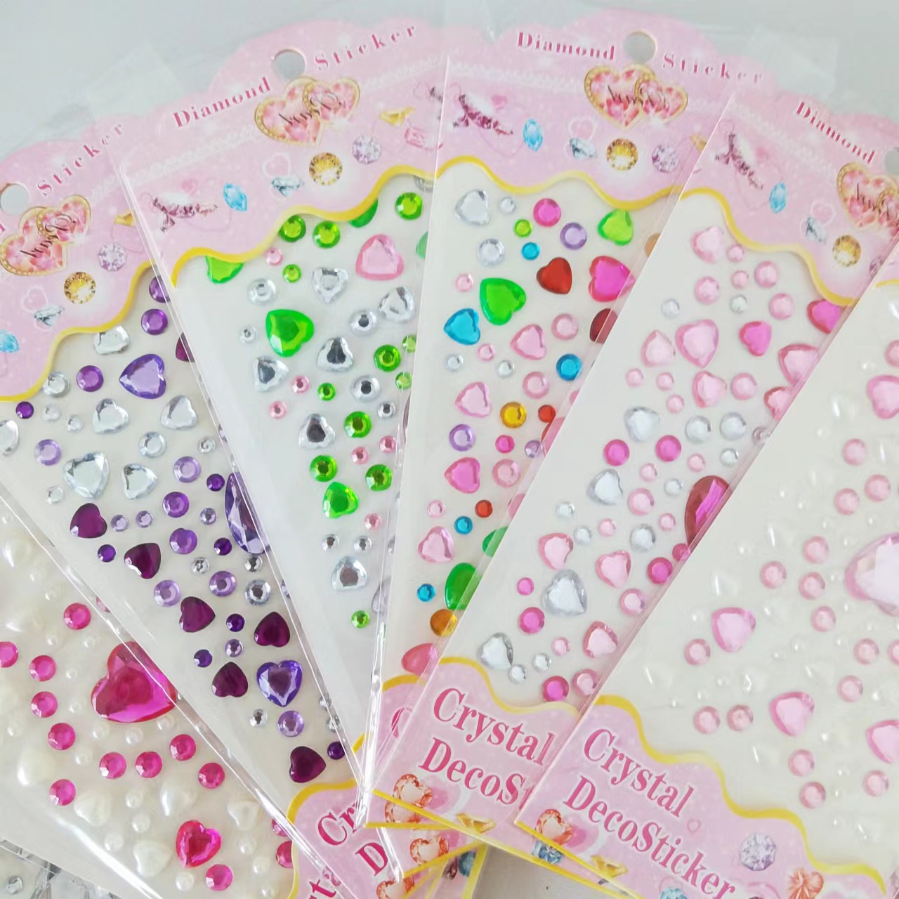 Phone Cases Viral - Heart 3D Stickers Diamond Viral for