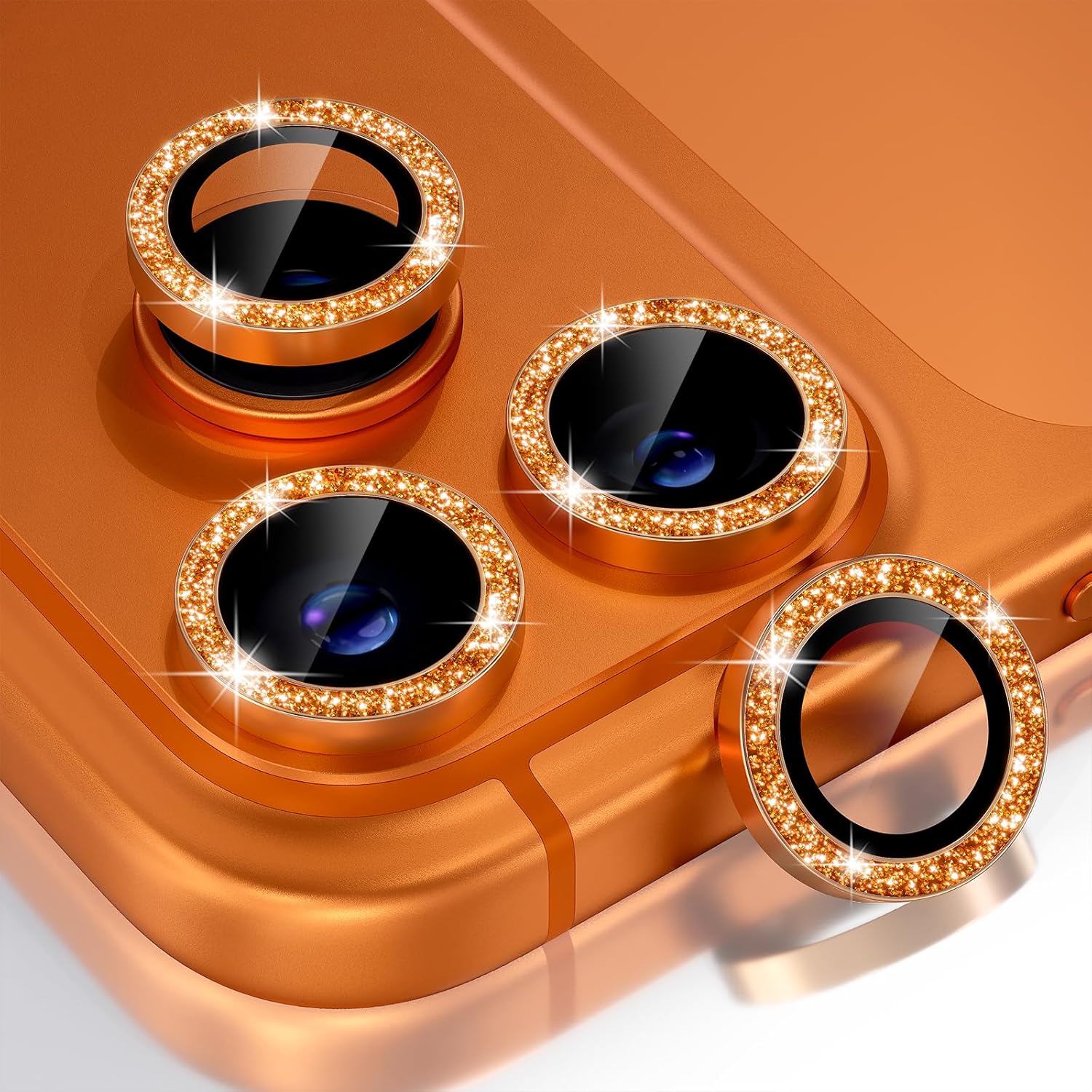Glitter Orange Camera Lens Pro - đánh giá và giá Phone Cases Orange