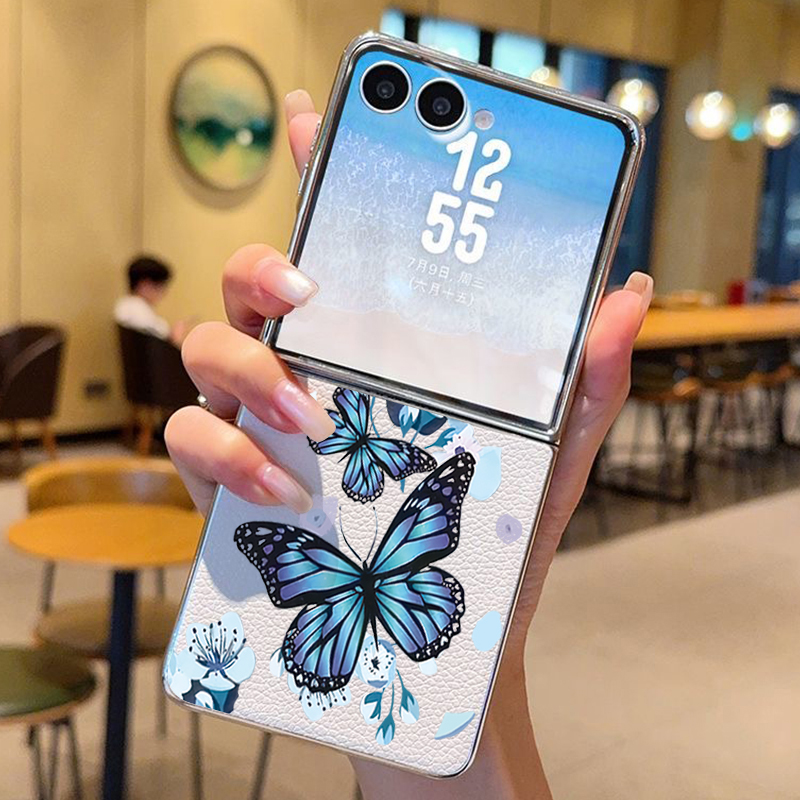 Purple Butterfly PU Leather Ph - đánh giá và giá Phone Cases Z Fold 5