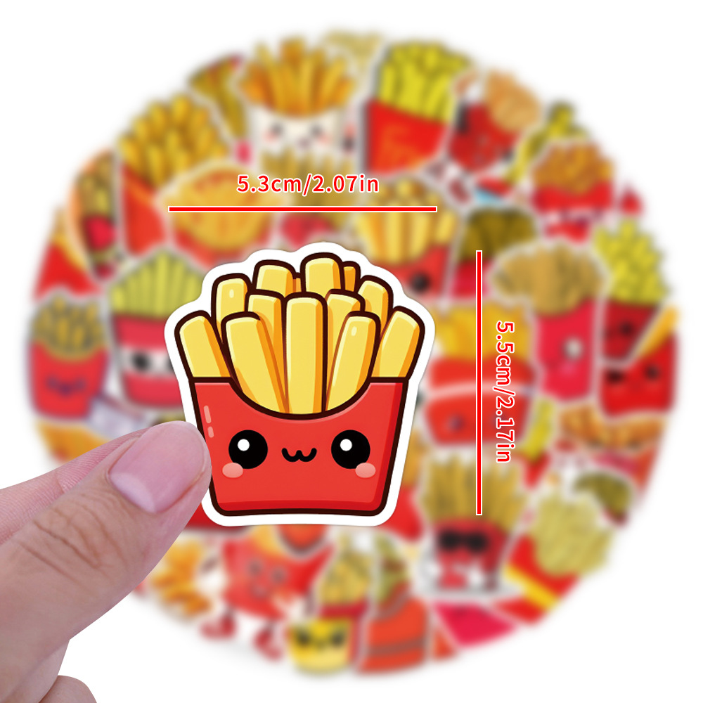55PCS Cute Cartoon French Frie - đánh giá và giá Phone Cases Kids
