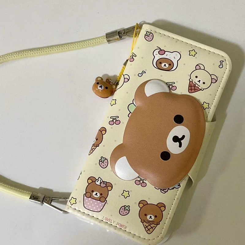 Rilakkuma Cute Cartoon Flip Le - đánh giá và giá Phone Cases That Hold Cards