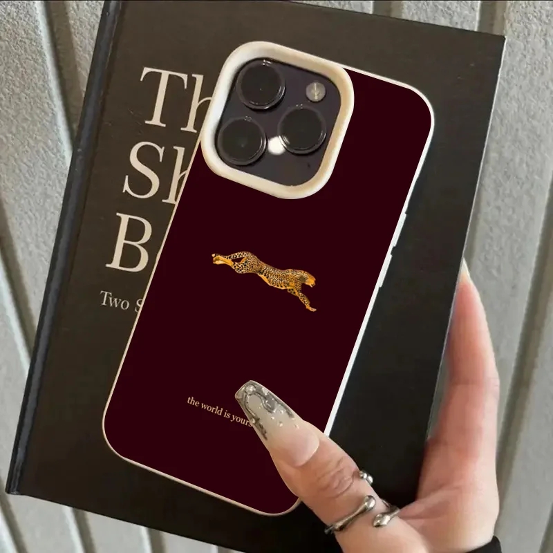 Fashion Leopard Wine Red Soft  - đánh giá và giá Phone Cases Brown