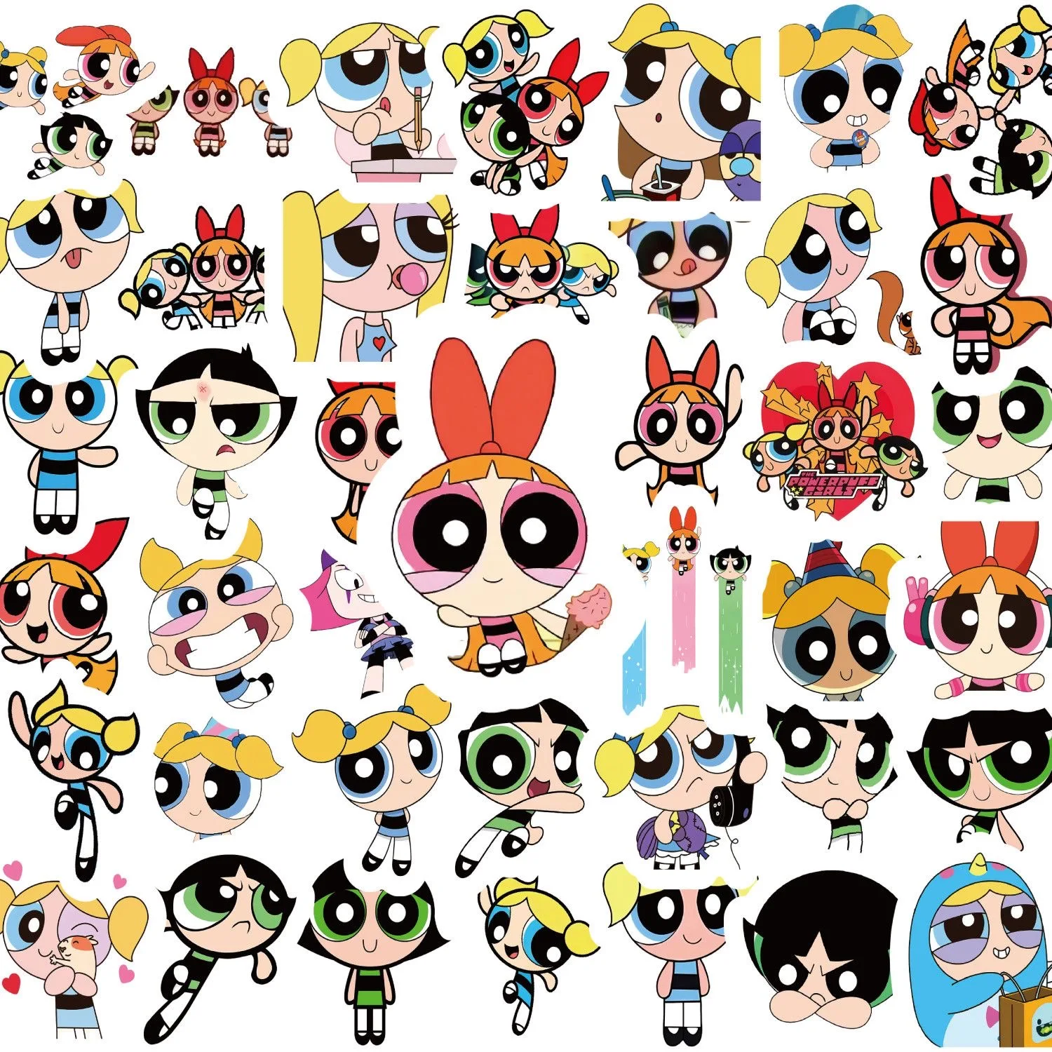 100pcs Powerpuff Girls Sticker - đánh giá và giá Phone Cases Kids