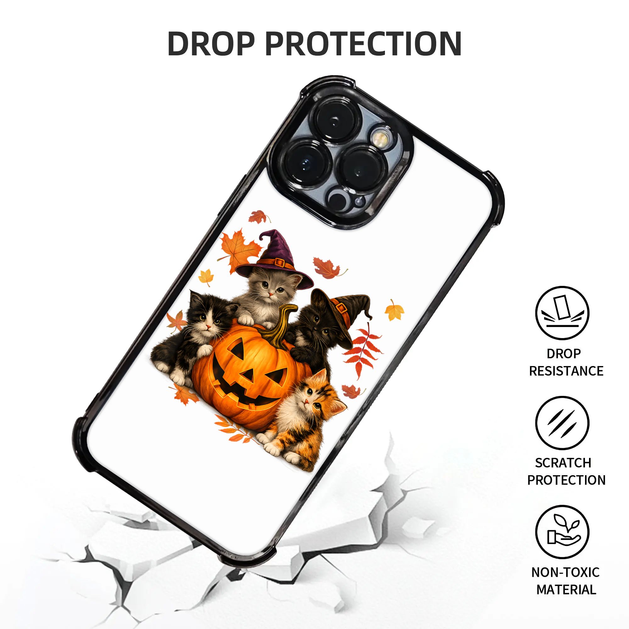 Halloween Cute Cats Pumpkin Sp - đánh giá và giá Phone Cases Kids