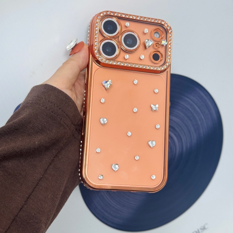 Handmade Jewelled Crystal Plat - đánh giá và giá Phone Cases Orange