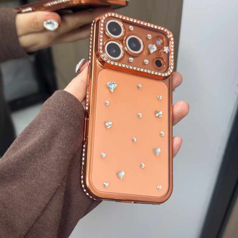 Handmade Jewelled Crystal Plat - đánh giá và giá Phone Cases Orange