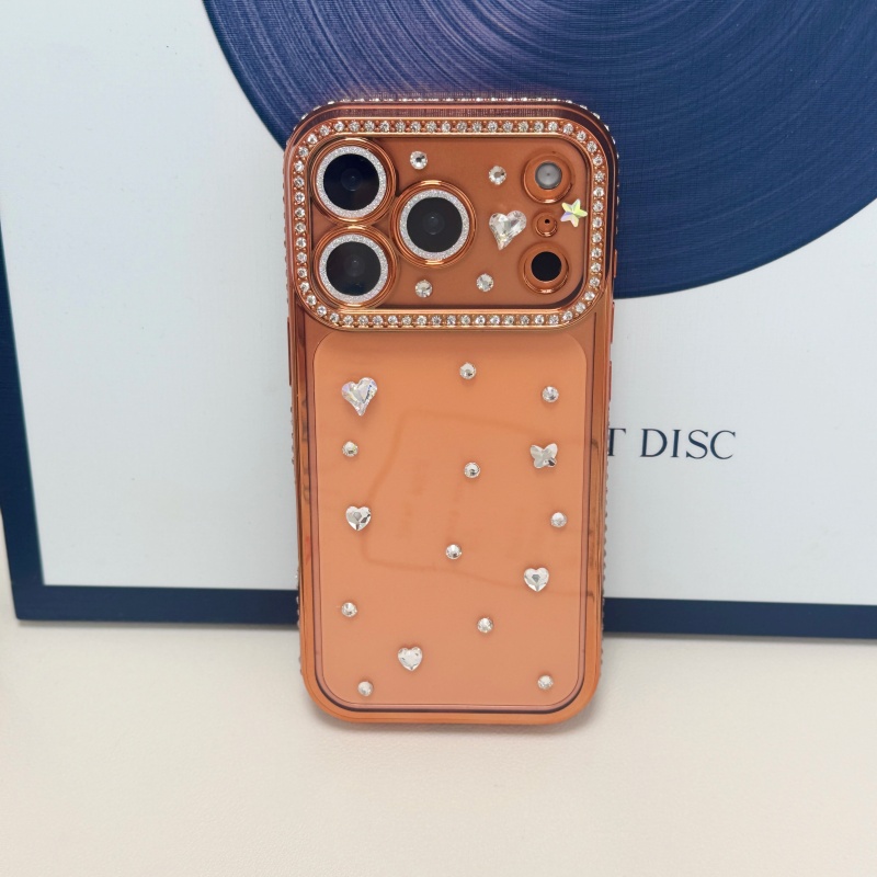 Handmade Jewelled Crystal Plat - đánh giá và giá Phone Cases Orange