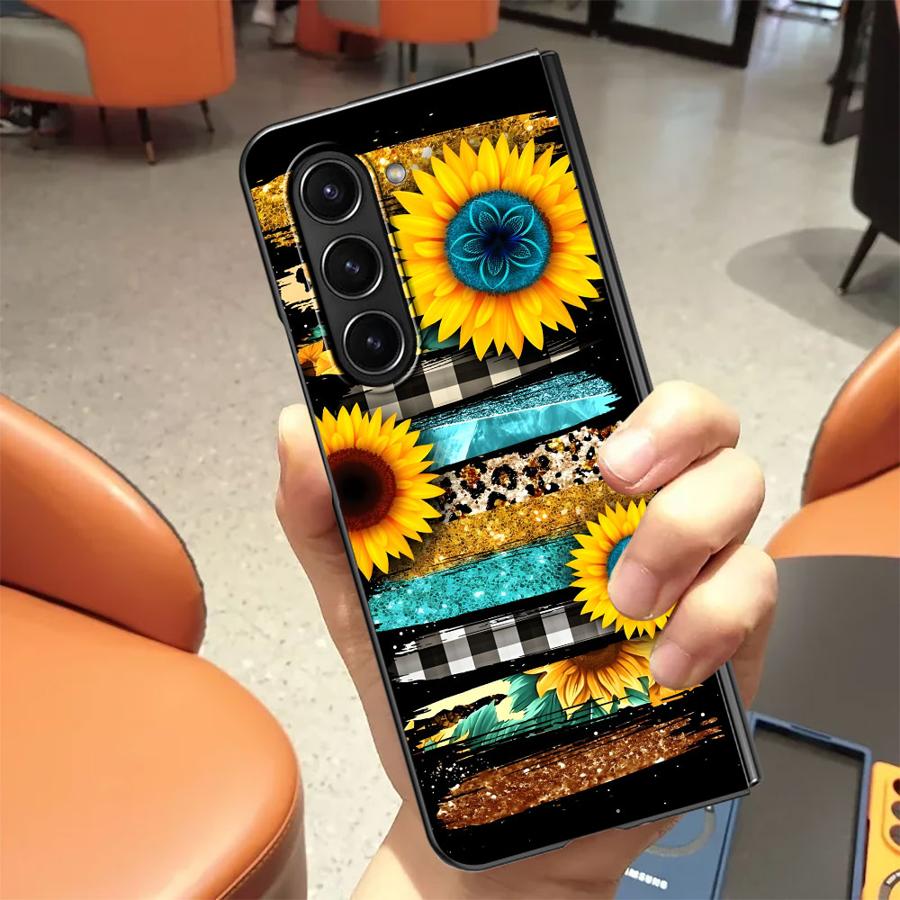 Zebra Striped Sunflower Back P - đánh giá và giá Phone Cases Z Fold 5