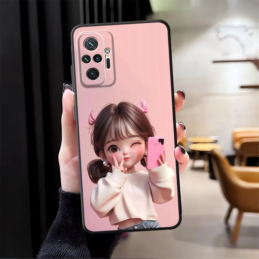 Cartoon Girl Pattern Funda Pho - đánh giá và giá Phone Cases Xiaomi