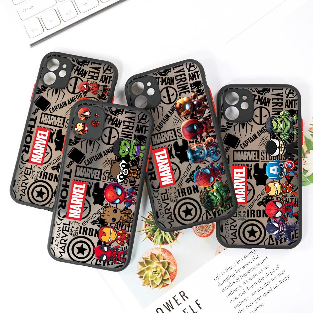 Cute Marvel Heroes Matte Trans - đánh giá và giá Phone Cases Cute Iphone 14