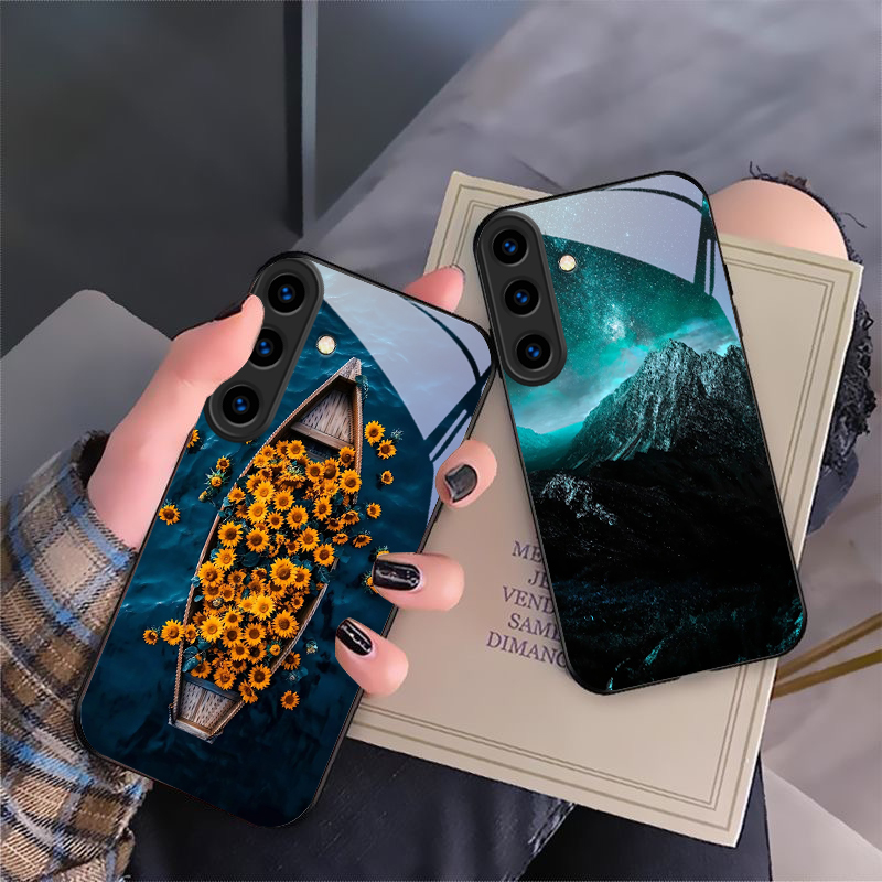 Warm orange halo tree For Sams - đánh giá và giá Phone Cases Orange