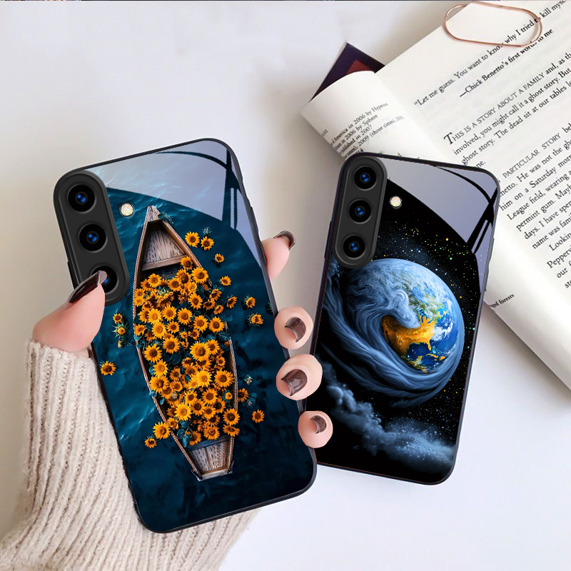 Warm orange halo tree For Sams - đánh giá và giá Phone Cases Orange