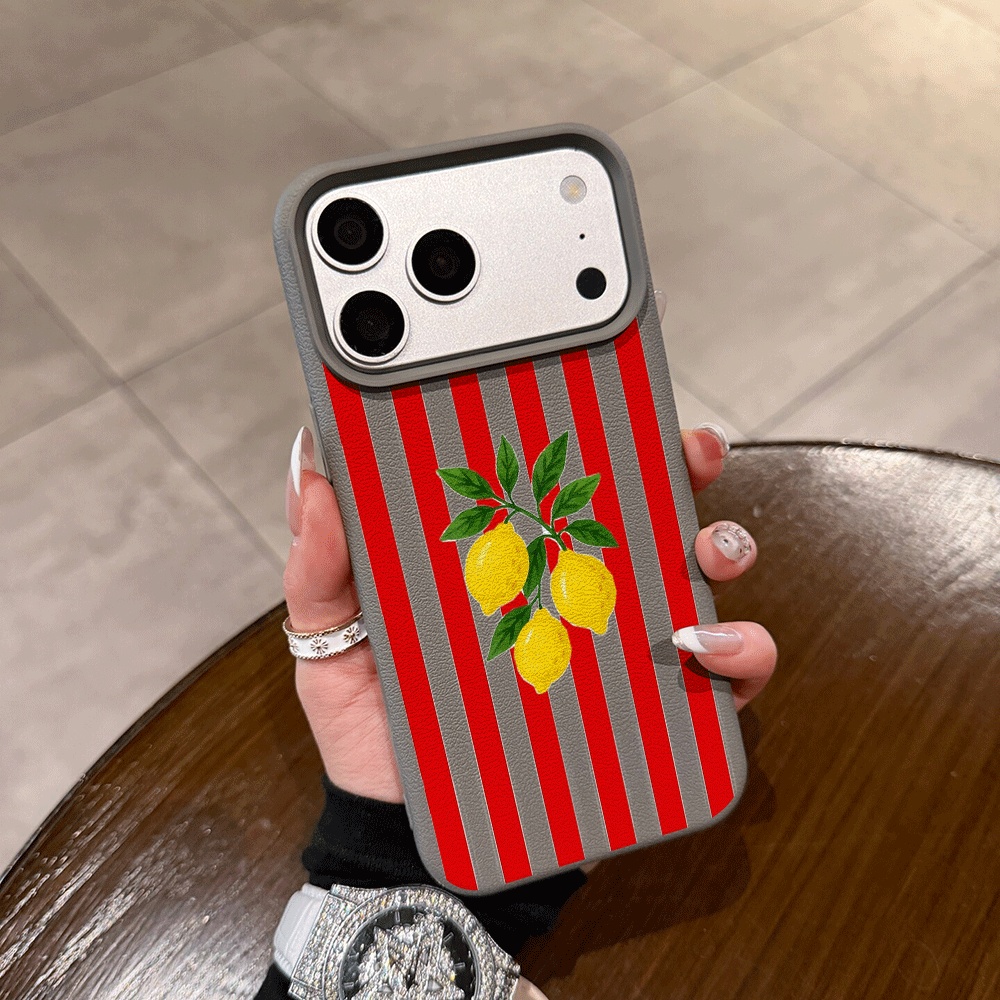 Orange Striped Lemon Phone Cas - đánh giá và giá Phone Cases Orange
