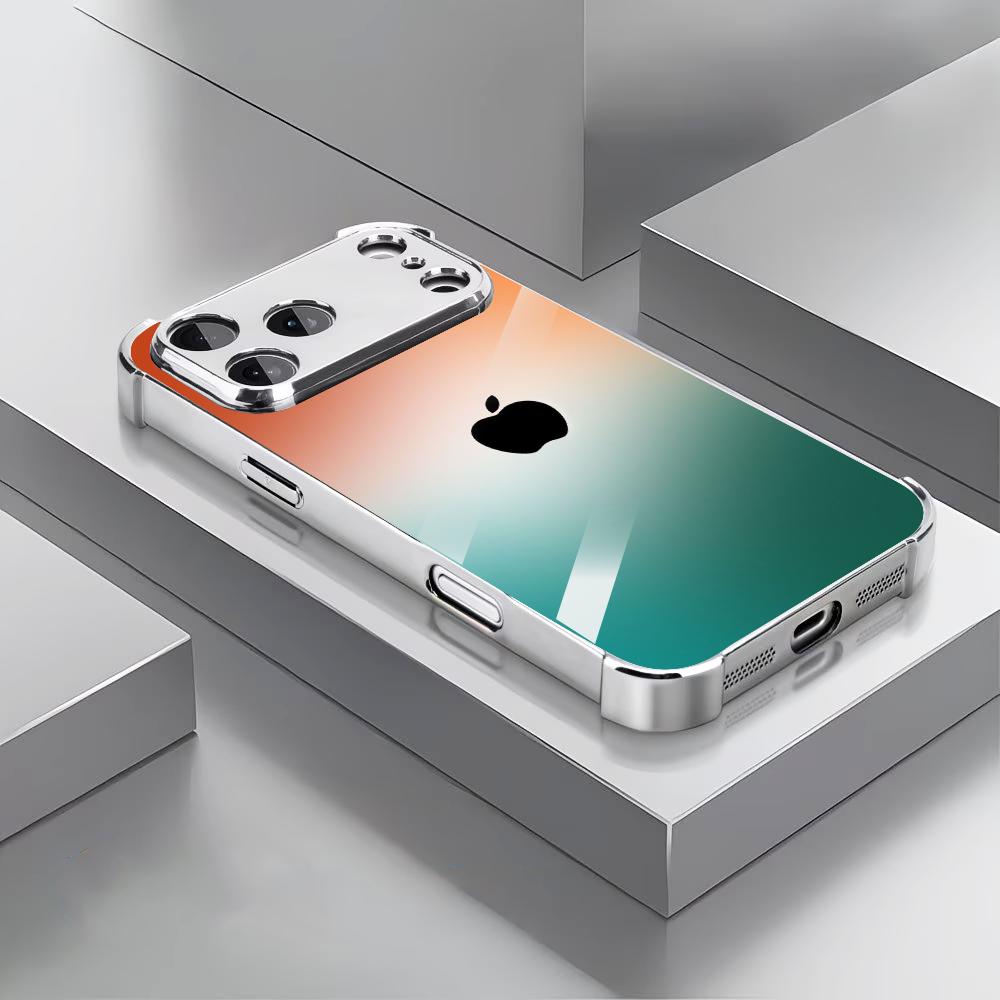 Orange green gradient Tempered - đánh giá và giá Phone Cases Orange