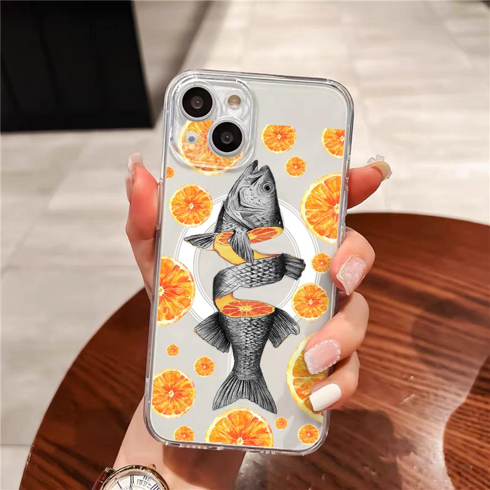 Orange Tide Fish Club Phone Ca - đánh giá và giá Phone Cases Orange