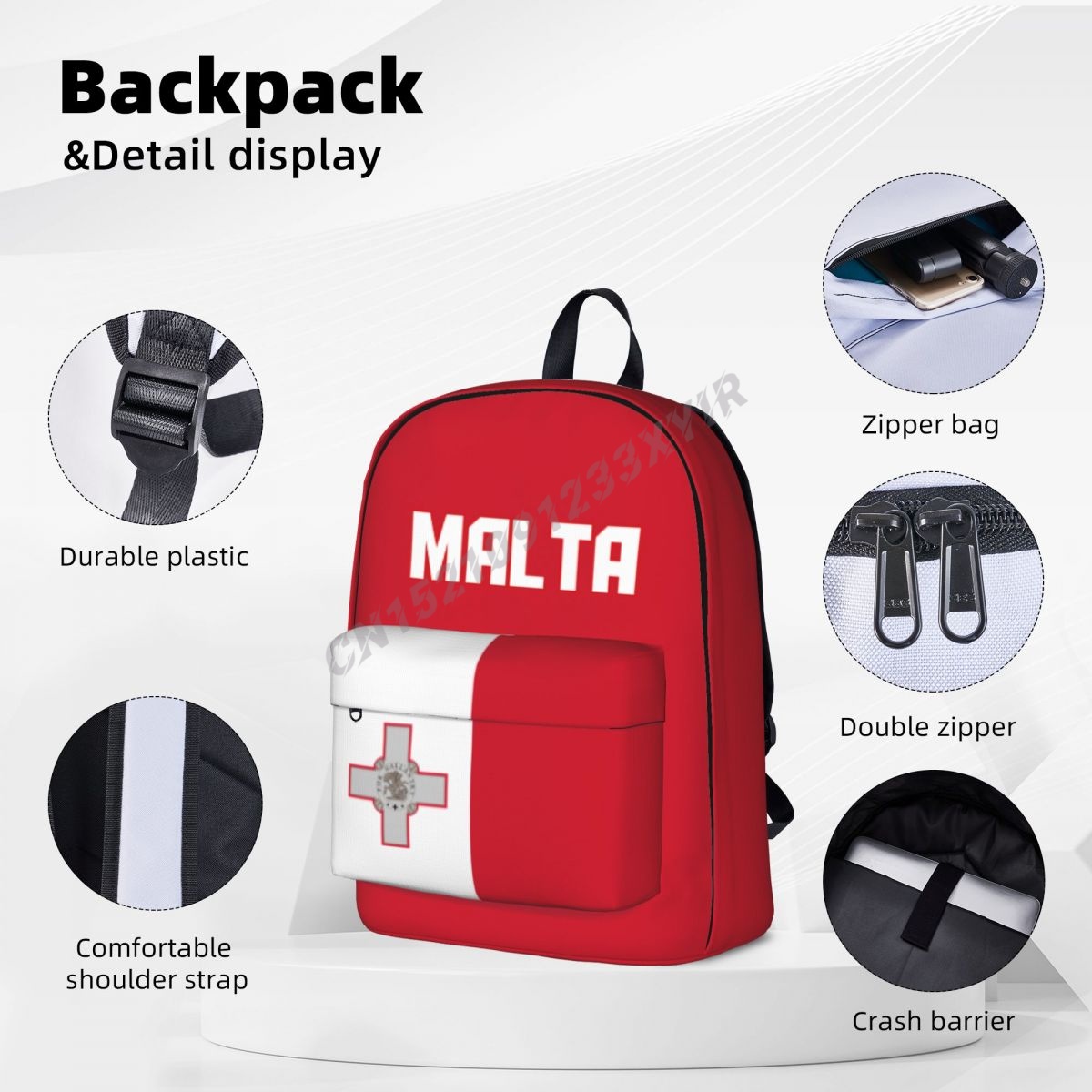 Unisex Backpack Malta Flag Mal - đánh giá và giá Phone Cases Malta