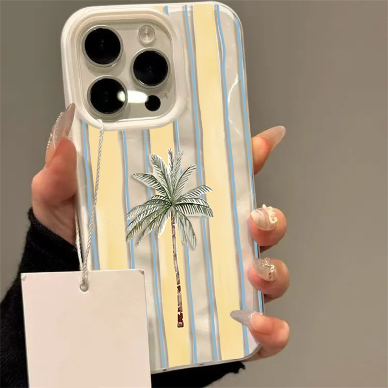 Cute Palm Tree Striped Summer  - đánh giá và giá Phone Cases Cute Iphone 14