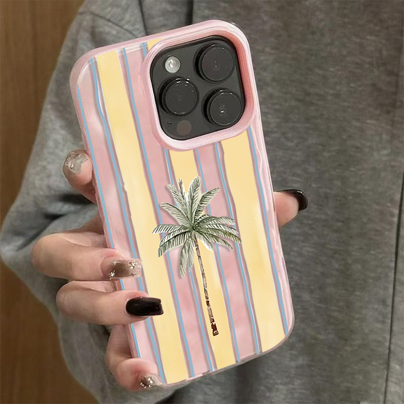 Cute Palm Tree Striped Summer  - đánh giá và giá Phone Cases Cute Iphone 14