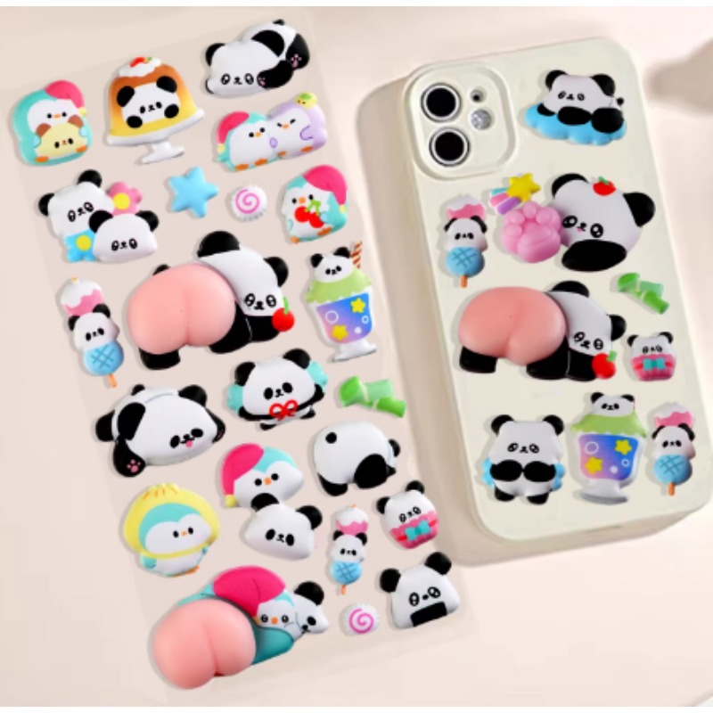 Cute 3D Panda Cartoon Stress R - đánh giá và giá Phone Cases Kids