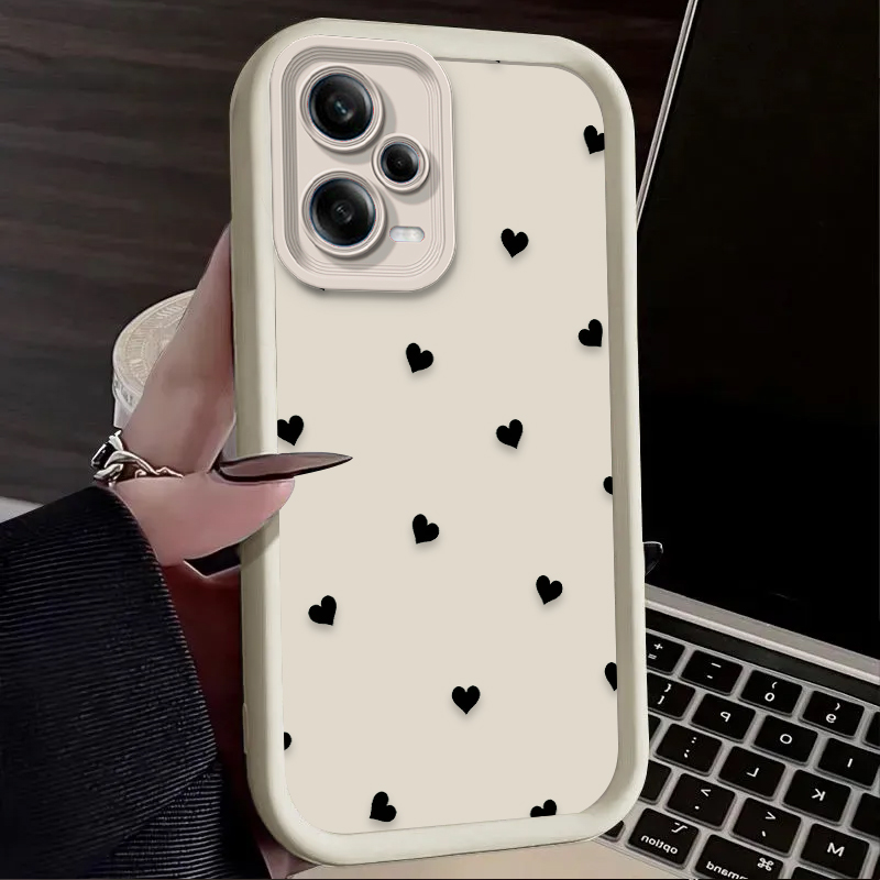 Black Love Heart Bowknot Phone - đánh giá và giá Phone Cases Xiaomi