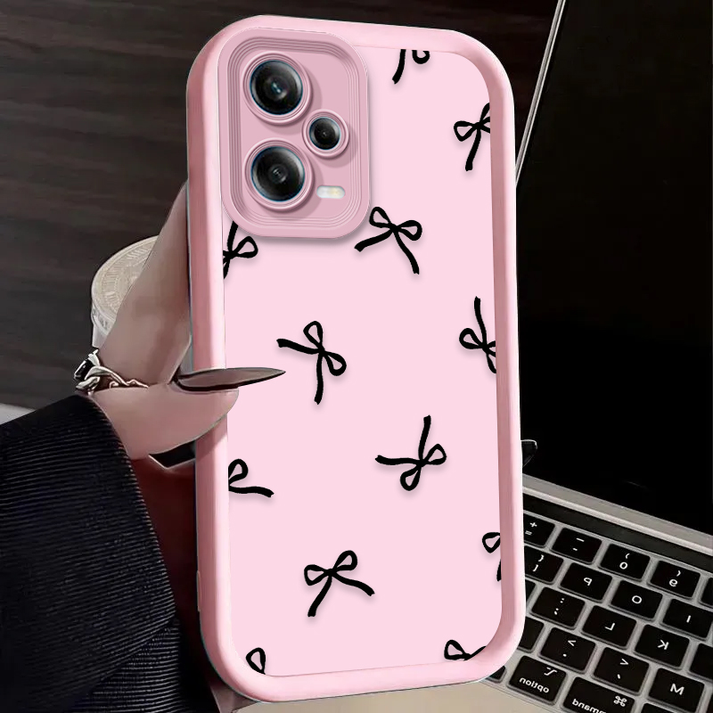 Black Love Heart Bowknot Phone - đánh giá và giá Phone Cases Xiaomi