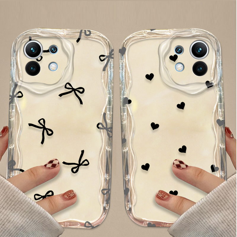 Black Bowknot love Heart Case  - đánh giá và giá Phone Cases Xiaomi