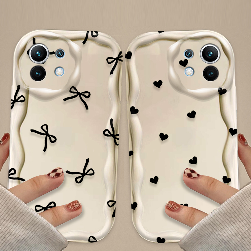 Black Bowknot love Heart Case  - đánh giá và giá Phone Cases Xiaomi