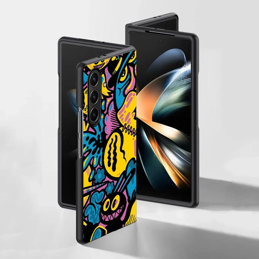 Cartoon Graffiti Design Case f - đánh giá và giá Phone Cases Z Fold 5