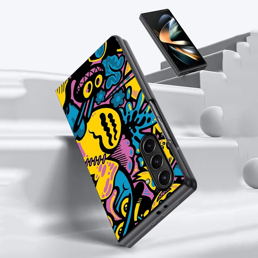 Cartoon Graffiti Design Case f - đánh giá và giá Phone Cases Z Fold 5