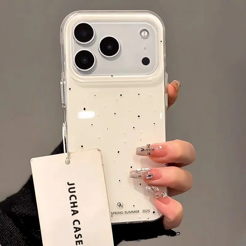 Korean INS Splashing Ink Polka - đánh giá và giá Phone Cases Brown