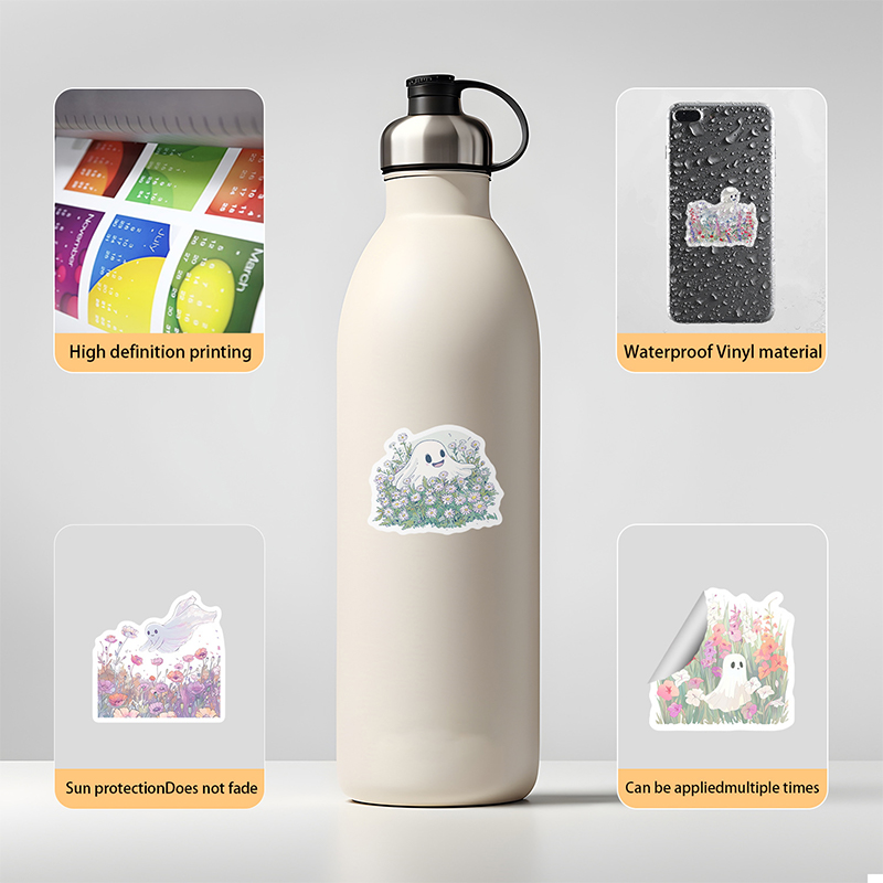 50PCS Cute White Ghost Graffit - đánh giá và giá Phone Cases Kids