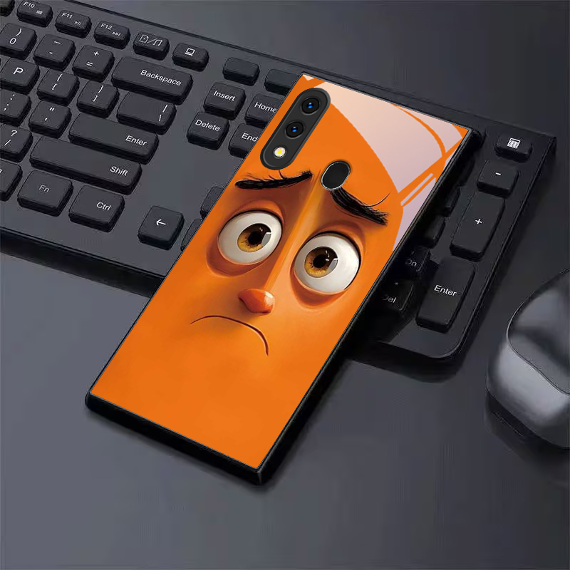 Pouty Orange Buddy Black Glass - đánh giá và giá Phone Cases Orange