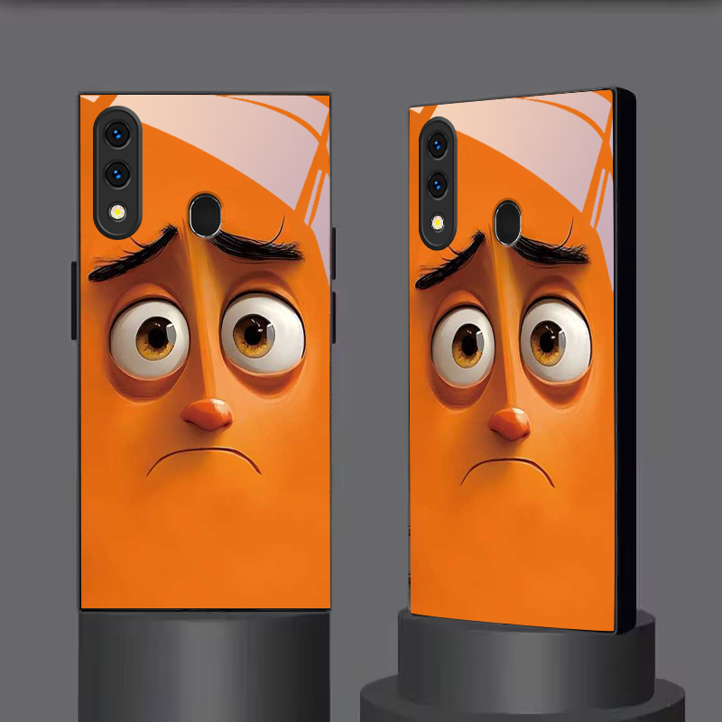 Pouty Orange Buddy Black Glass - đánh giá và giá Phone Cases Orange